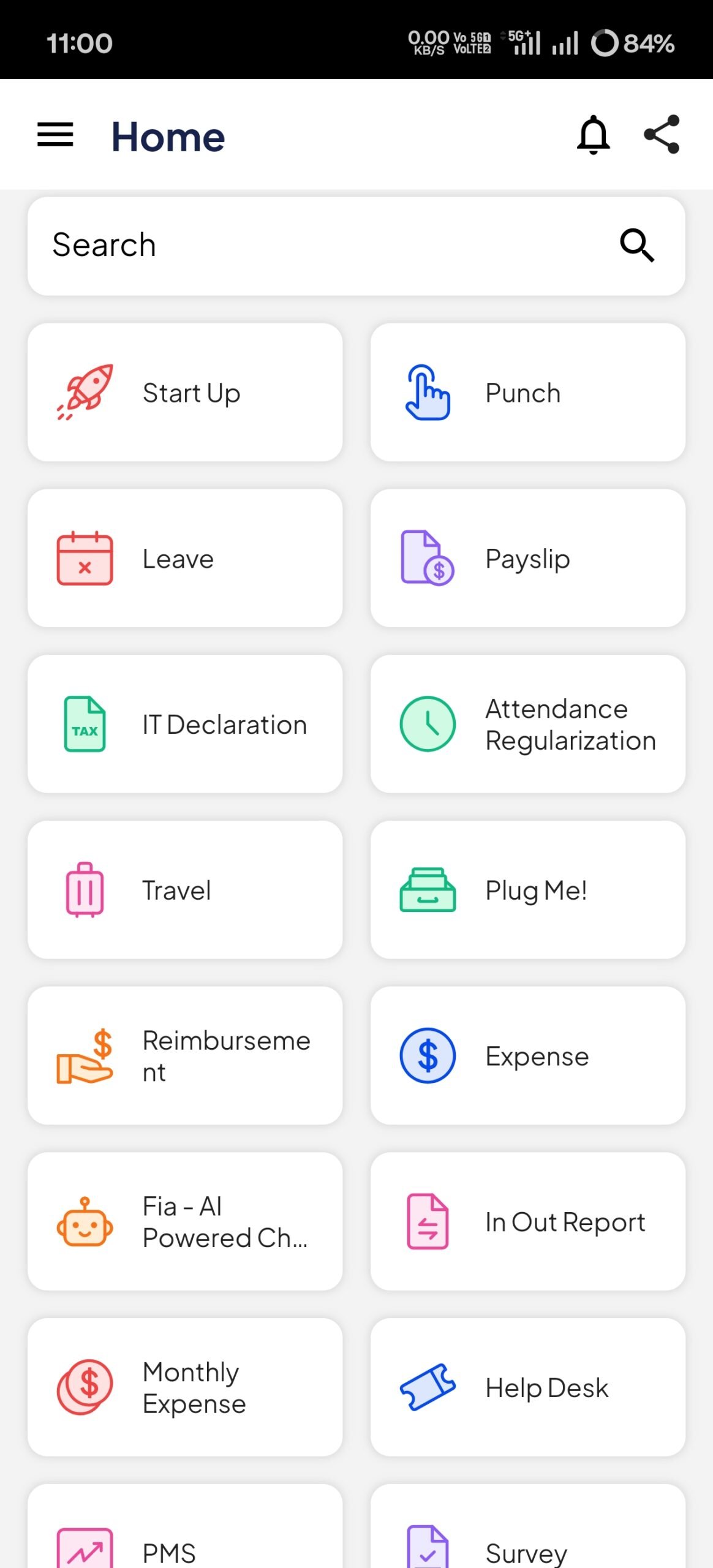 factoHR India employee self-service mobile app