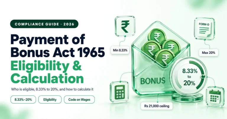 Payment of Bonus Act 1965