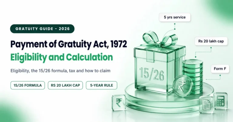 Payment of Gratuity Act, 1972