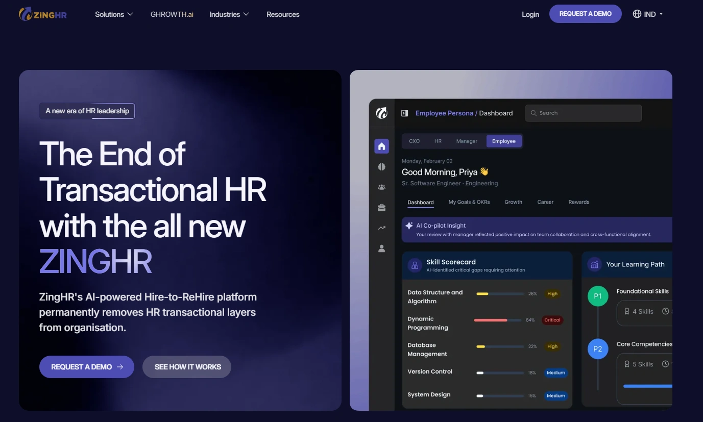 ZingHR software preview