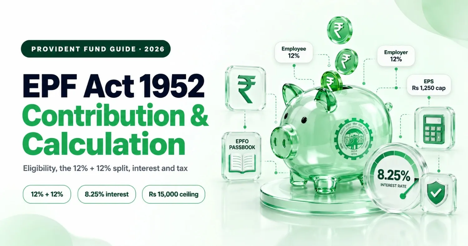 EPF Act 1952 provident fund contribution and calculation