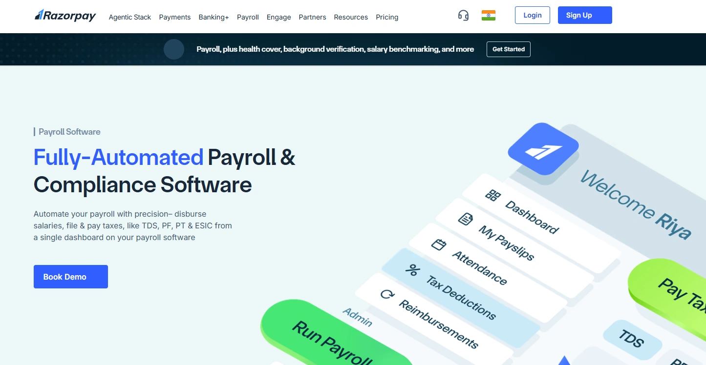 RazorpayX Payroll software preview