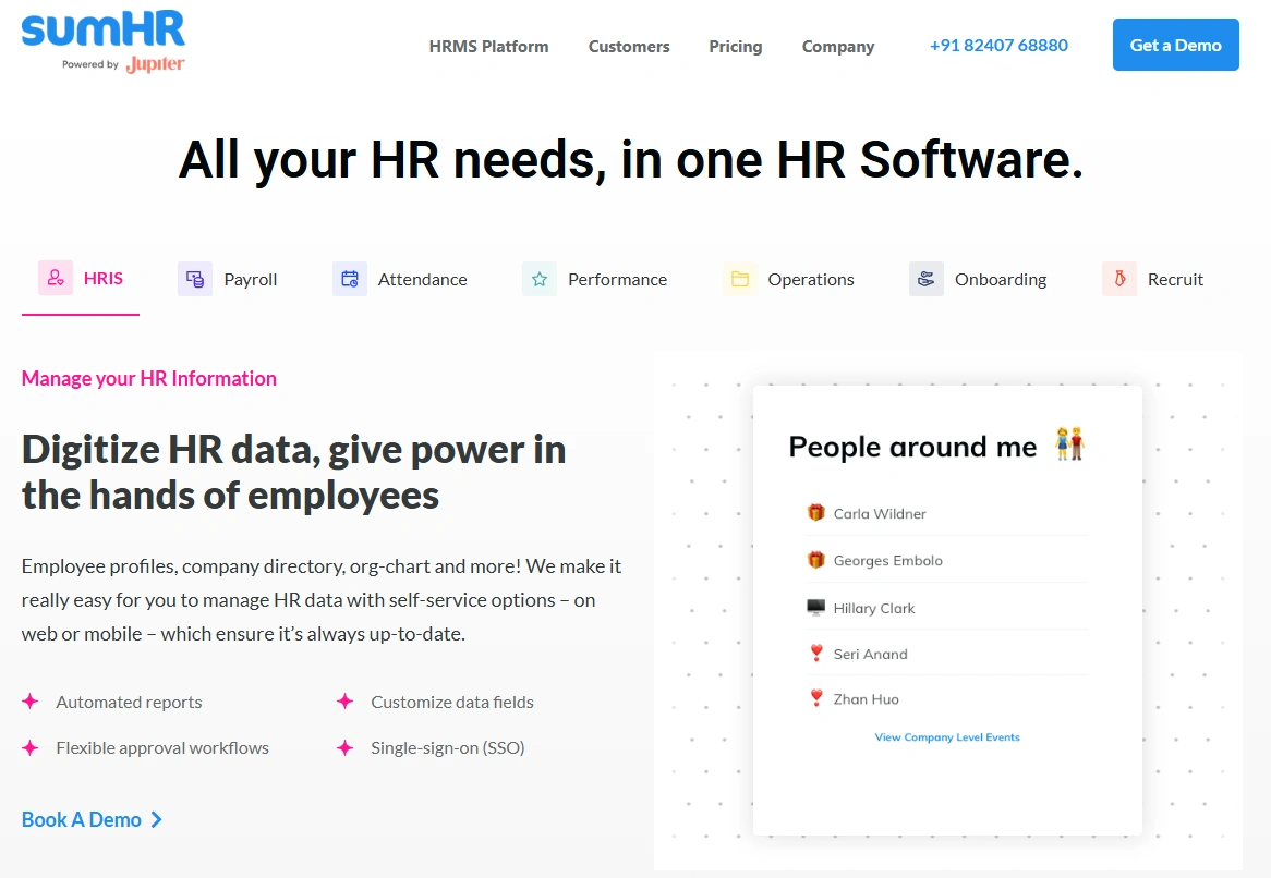 SumHR software preview