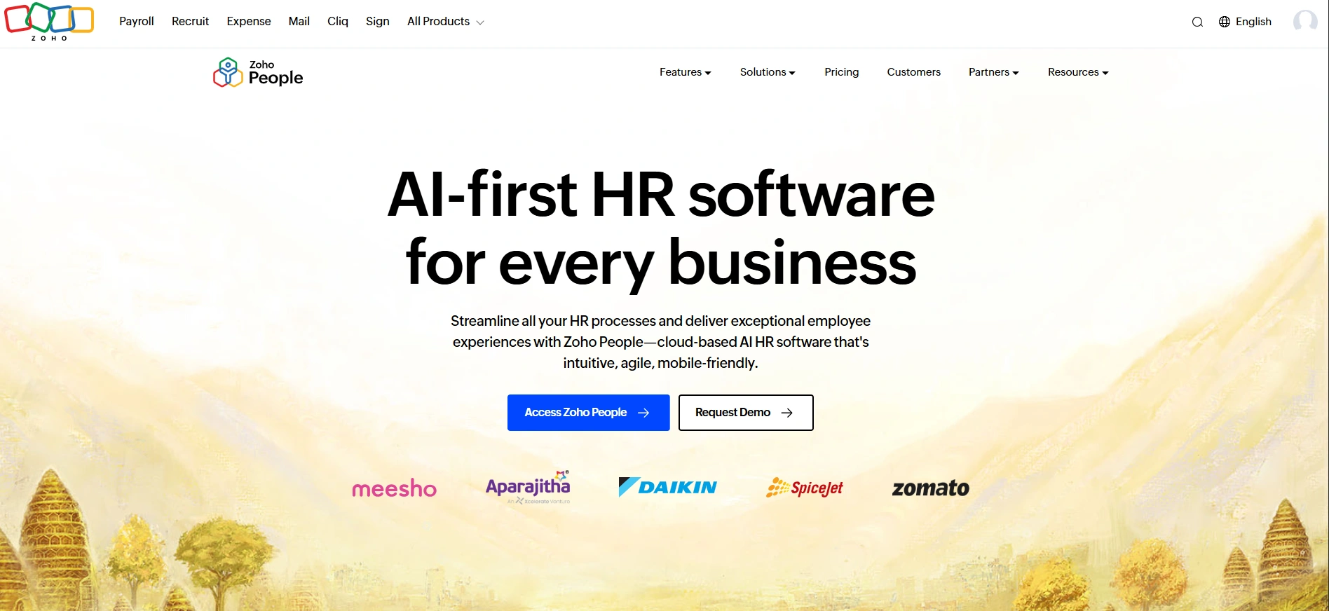 Zoho People software preview
