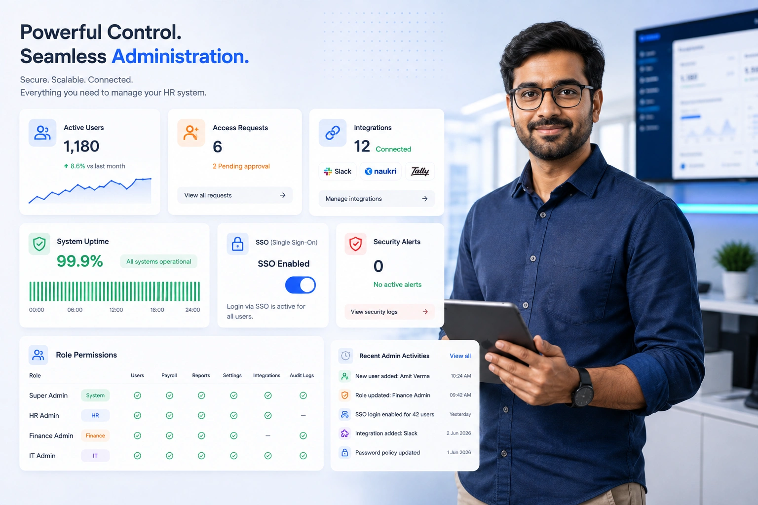 HRMS for IT Admins in an IT company