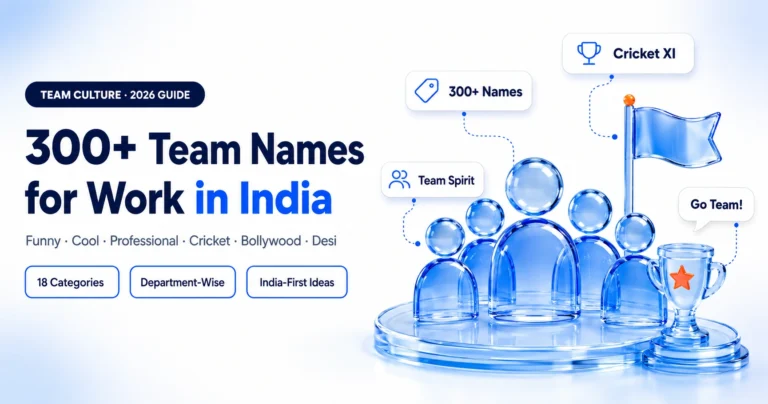 Team Names for Work in India