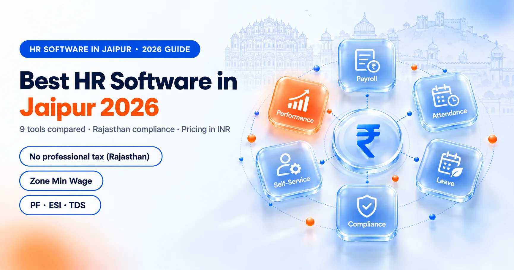 Best HR software in Jaipur 2026 comparison, payroll and Rajasthan compliance tools