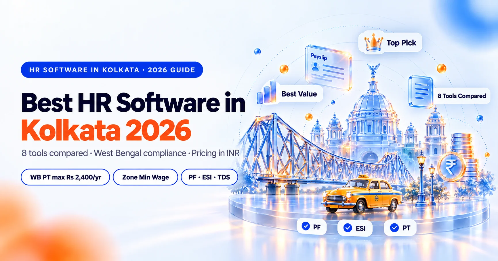 Best HR software in Kolkata 2026 comparison, payroll and West Bengal compliance tools