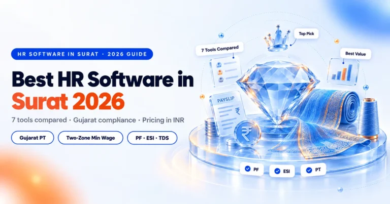 Best HR software in Surat 2026 comparison, payroll and Gujarat compliance tools