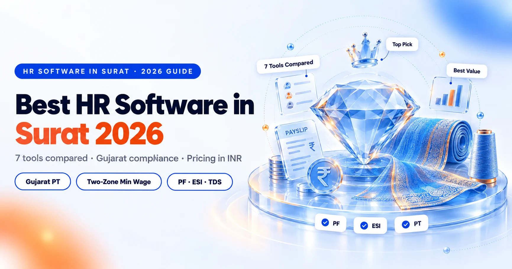 Best HR software in Surat 2026 comparison, payroll and Gujarat compliance tools