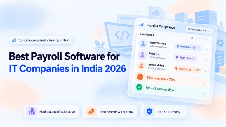 Best Payroll Software for IT Companies in India