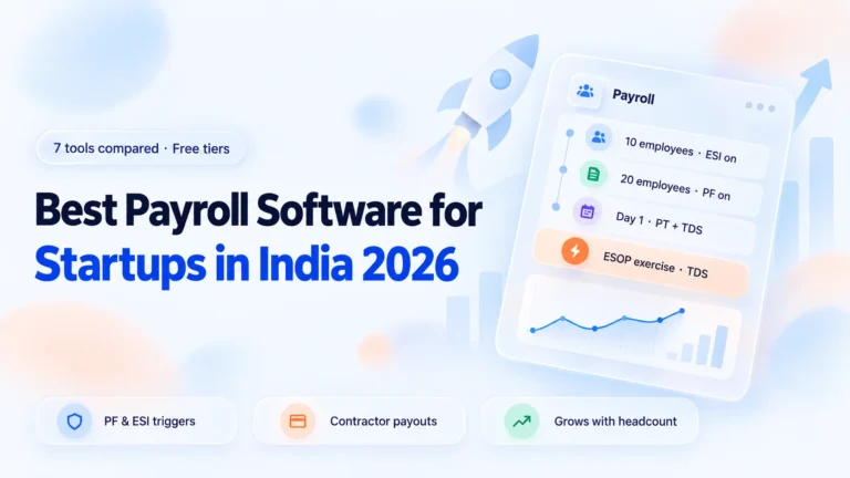 Best Payroll Software for Startups in India 2026