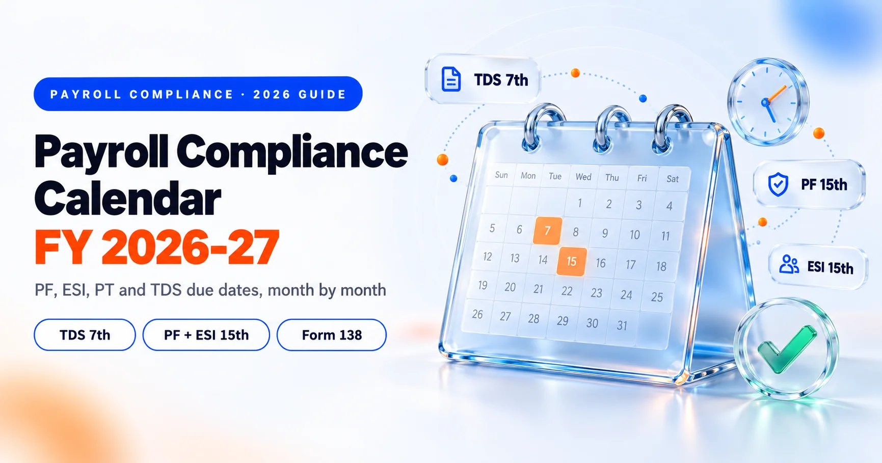 Payroll Compliance Calendar 2026-27
